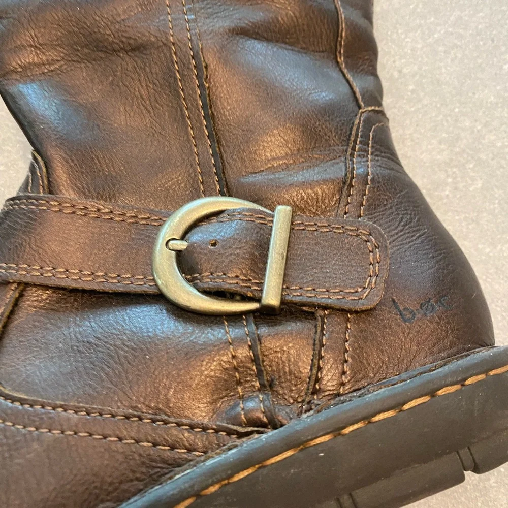 boc Brown (ish) Leather Knee-High Boots - Picture 4 of 9